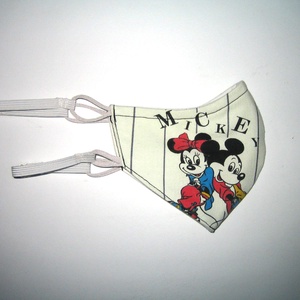 Minnie-Mickey Szájmaszk szabályozható gumival arcmaszk textil maszk   - női - női - Meska.hu
