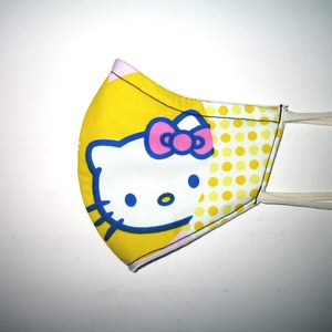 2 db Gyerek Szájmaszk kislányos Cicás és Hello Kitty-s textil maszk - gyerek - gyerek - Meska.hu