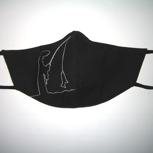Horgász menő-manó maszk fülre akasztható orrmerevítős arcmaszk  textil szájmaszk maszk  - maszk, arcmaszk - vicces - Meska.hu