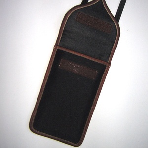 Vízálló mobiltok nagy méretű telefonokhoz  állítható pántos kistáska fekete-barna Leveles - táska & tok - pénztárca & más tok - telefontok - Meska.hu
