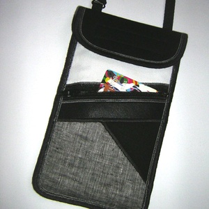 Telefontok kártyatartó kis zsebbel Nyakba akasztható elegáns kistáska   - táska & tok - pénztárca & más tok - telefontok - Meska.hu