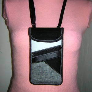 Telefontok kártyatartó kis zsebbel Nyakba akasztható elegáns kistáska   - táska & tok - pénztárca & más tok - telefontok - Meska.hu