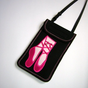 Balettcipők Mobiltok állítható pánttal  XL telefon tartó nyakbaakasztható kistáska, Táska & Tok, Pénztárca & Más tok, Telefontok, Varrás, Mindenmás, MESKA