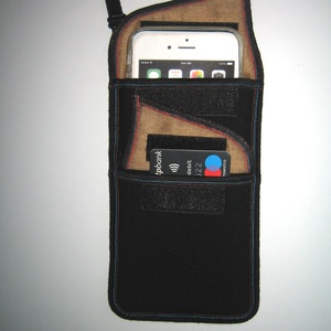 Zsebes telefontok állítható pánttal  XL telefon tartó Nyakba is akasztható kistáska Színes #mobiltok - táska & tok - pénztárca & más tok - telefontok - Meska.hu