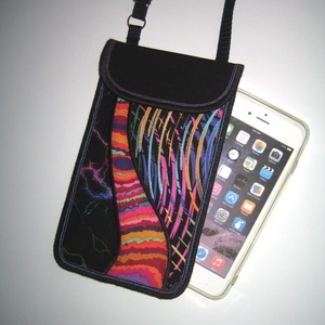 Mobiltok állítható pántos  XL telefon tartó Nyakba akasztható kistáska Színes - táska & tok - pénztárca & más tok - telefontok - Meska.hu