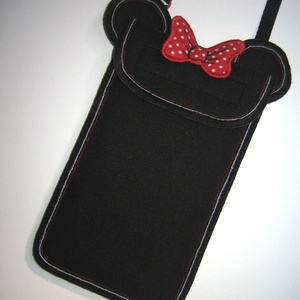 Cuki mobiltok állítható pánttal  XL telefon tartó Nyakba is akasztható kistáska minnie egér, Táska & Tok, Pénztárca & Más tok, Telefontok, Varrás, Mindenmás, MESKA