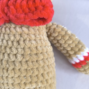 Óriás csillogós Mézike amigurumi figura - játék & sport - plüssállat & játékfigura - plüss mesefigurák - Meska.hu