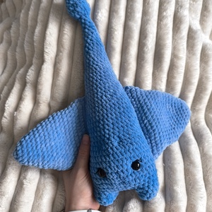 Manta, a horgolt óriás rája - játék & sport - plüssállat & játékfigura - más figura - Meska.hu