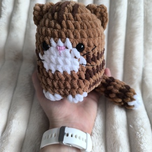 Mokka, a horgolt cica - játék & sport - plüssállat & játékfigura - cica - Meska.hu