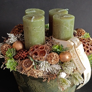 Adventi tál, Karácsony, Adventi díszek, Adventi asztaldísz, , MESKA