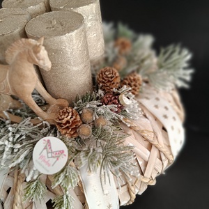 Hintalovas adventi koszorú  - karácsony - adventi díszek - adventi koszorú - Meska.hu Hintalovas adventi koszorú  - karácsony - adventi díszek - adventi koszorú - Meska.hu