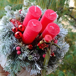 Adventi koszorú  - karácsony - adventi díszek - adventi koszorú - Meska.hu