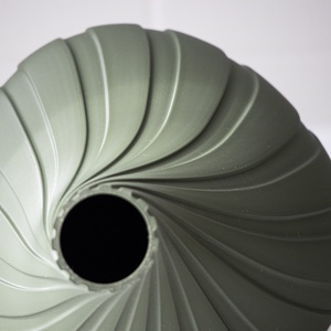 3d nyomtatott zöld váza (szárított virágoknak) - otthon & életmód - virágdekoráció - virágtartó - váza - Meska.hu