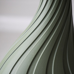 3d nyomtatott zöld váza (szárított virágoknak) - otthon & életmód - virágdekoráció - virágtartó - váza - Meska.hu