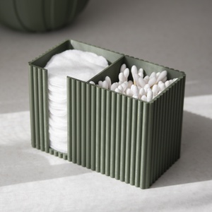 3d nyomtatott fürdőszobai rendszerező / vatta tartó - otthon & életmód - fürdőszoba - fürdőszobai tároló - Meska.hu