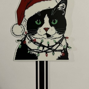 Karácsonyi Cicák - karácsony - karácsonyi lakásdekoráció - karácsonyfadíszek - Meska.hu