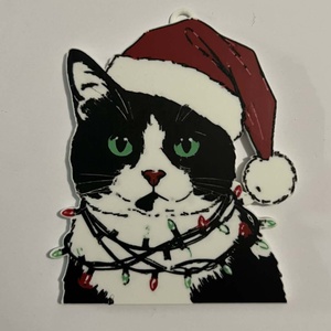 Karácsonyi Cicák - karácsony - karácsonyi lakásdekoráció - karácsonyfadíszek - Meska.hu