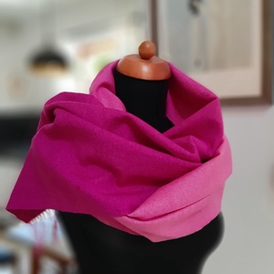 Pink - kézzel szőtt kendő - Meska.hu
