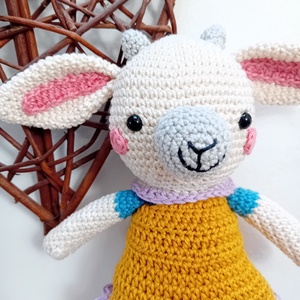 Bárányka - horgolt játék, Játék & Sport, Plüssállat & Játékfigura, Más figura, Horgolás, MESKA