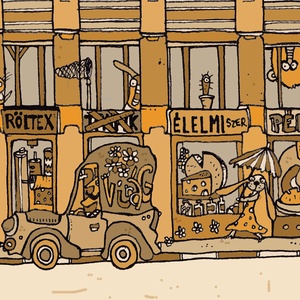 Anker Palota - számozott nyomat, illusztráció, print, A5 méretben - művészet - Meska.hu