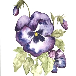 Árvácska, eredeti akvarell festmény - művészet - festmény - akvarell - Meska.hu