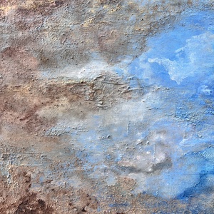 Föld és ég akril vászonfestmény - művészet - festmény - akril - Meska.hu