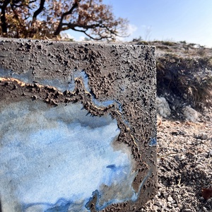 Absztrakt akril vászonfestmény, Sicut in caelo et in terra I.  - művészet - festmény - akril - Meska.hu