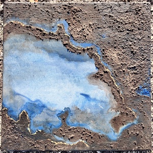 Absztrakt akril vászonfestmény, Sicut in caelo et in terra I.  - művészet - festmény - akril - Meska.hu