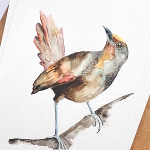 Eredeti akvarell madár festmény - művészet - festmény - akvarell - Meska.hu