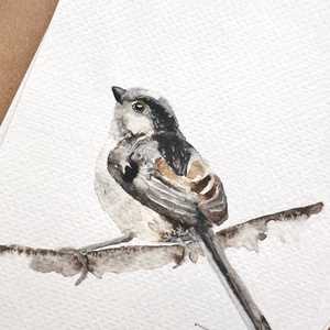 Eredeti akvarell madár festmény - művészet - festmény - akvarell - Meska.hu