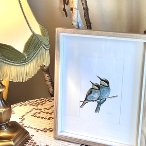 Eredeti akvarell gyurgyalag pár festmény - művészet - festmény - akvarell - Meska.hu