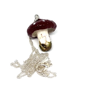 Erdei hangulatú gombás nyaklánc - ékszer - nyaklánc - medálos nyaklánc - Meska.hu