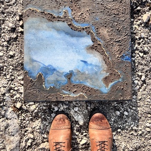 Absztrakt akril vászonfestmény - Meska.hu