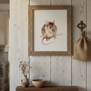 Eredeti akvarell egér festmény - művészet - festmény - akvarell - Meska.hu