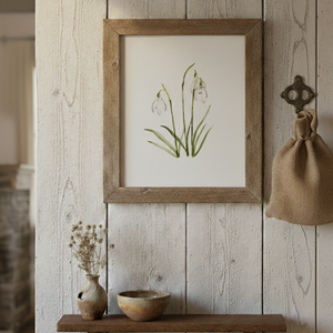 Eredeti akvarell  hóvirág  festmény - művészet - festmény - akvarell - Meska.hu