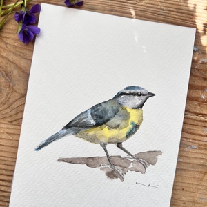 Eredeti akvarell madaras festmény - művészet - festmény - akvarell - Meska.hu