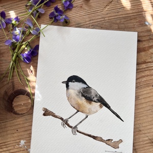 Eredeti akvarell madaras festmény - művészet - festmény - akvarell - Meska.hu