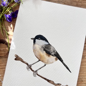 Eredeti akvarell madaras festmény - művészet - festmény - akvarell - Meska.hu