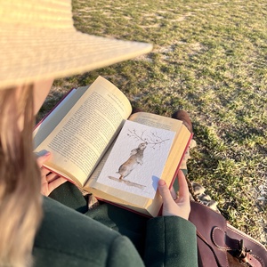 Nyuszi az erdőben, nyulas akvarell festmény - művészet - festmény - akvarell - Meska.hu