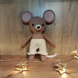 Öltöztethető horgolt kisegér - játék & sport - plüssállat & játékfigura - egér - Meska.hu