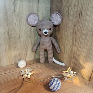 Öltöztethető horgolt kisegér - játék & sport - plüssállat & játékfigura - egér - Meska.hu