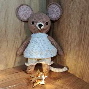 Öltöztethető horgolt kisegér - játék & sport - plüssállat & játékfigura - egér - Meska.hu