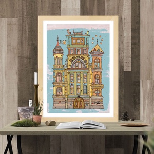 Rumba - számozott művészi nyomat, print saját grafikámról, A4 méretben - otthon & életmód - dekoráció - kép & falikép - kép & falikép - Meska.hu