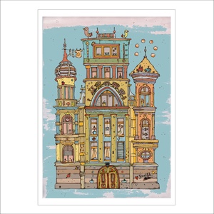Rumba - számozott művészi nyomat, print saját grafikámról, A4 méretben - otthon & életmód - dekoráció - kép & falikép - kép & falikép - Meska.hu