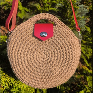 Horgolt körtáska - táska & tok - variálható táska - Meska.hu