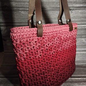 Ombre jázmin mintás táska - táska & tok - kézitáska & válltáska - vállon átvethető táska - Meska.hu