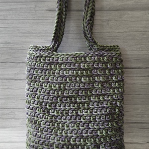 Horgolt válltáska - Tihany színben (limitált) - táska & tok - kézitáska & válltáska - válltáska - Meska.hu