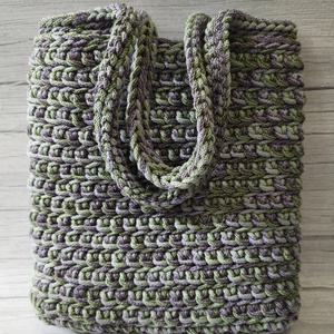 Horgolt válltáska - Tihany színben (limitált) - Meska.hu