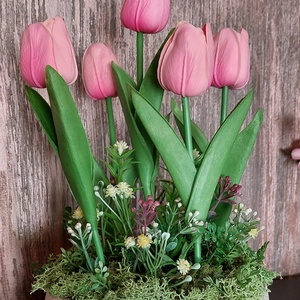 Tulipános asztaldísz  - otthon & életmód - dekoráció - asztal és polc dekoráció - asztaldísz - Meska.hu
