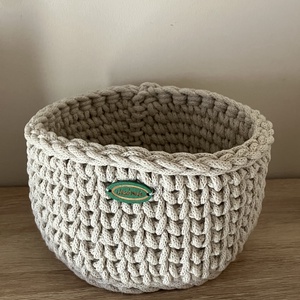 Kézzel horgolt tároló , Otthon & Életmód, Tárolás & Rendszerezés, Doboz, Horgolás, MESKA